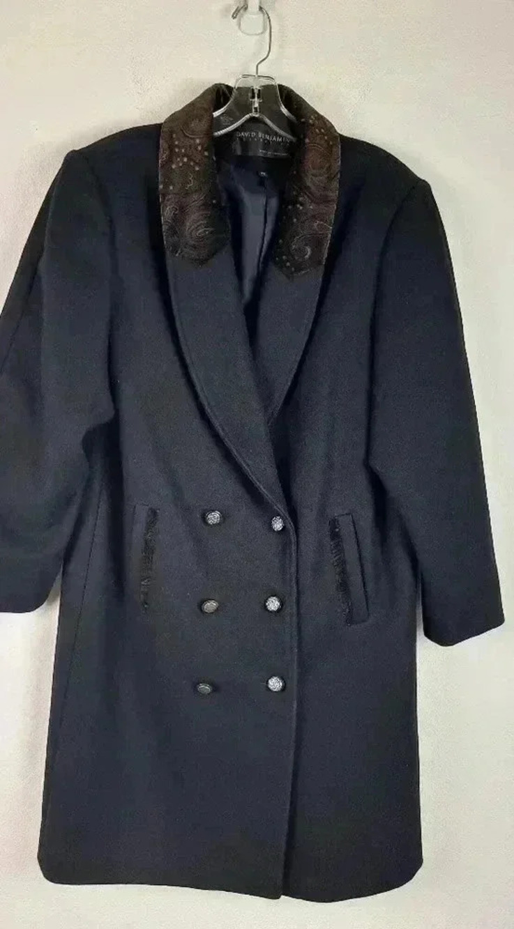 DAVID BENJAMIN 100% wool Coat Size 12